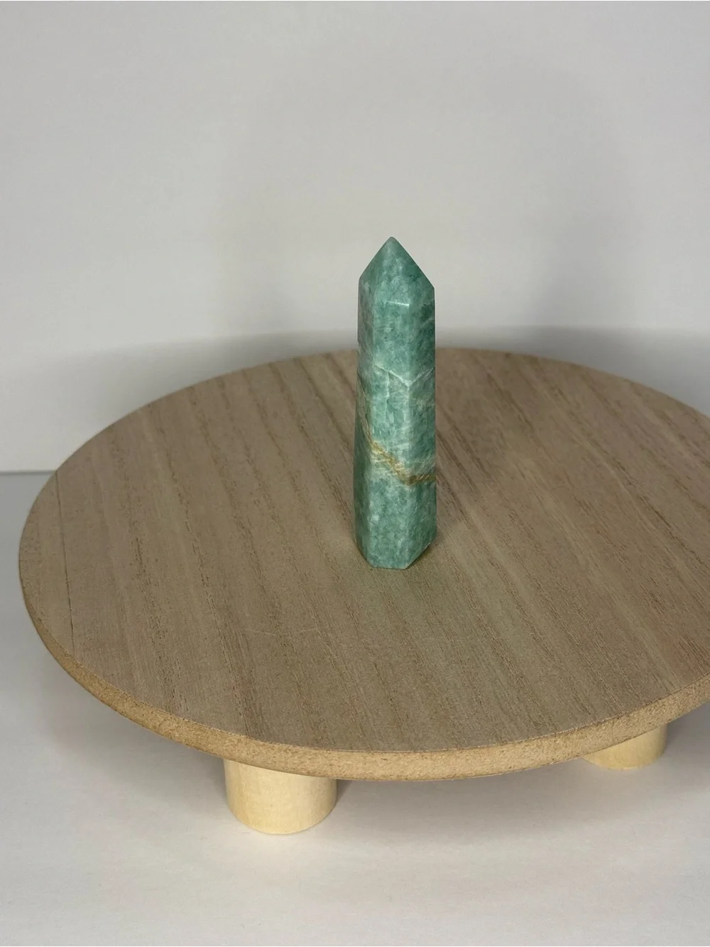 Natural Amazonite Crystal Tower 3 in Polished Obelisk Healing Stone